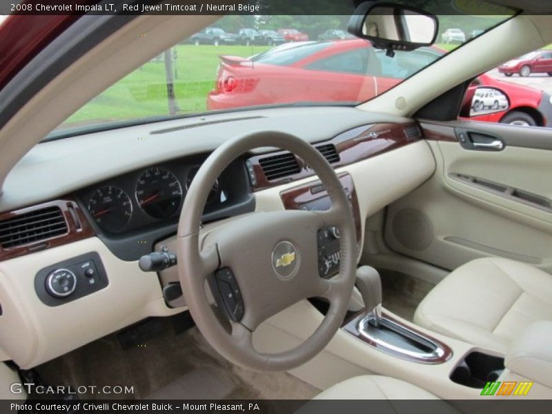 Red Jewel Tintcoat / Neutral Beige 2008 Chevrolet Impala LT