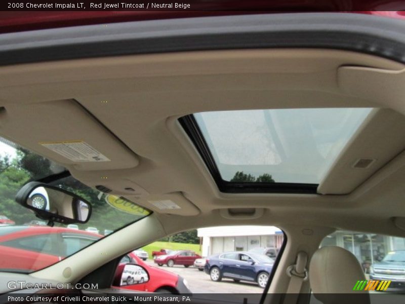 Red Jewel Tintcoat / Neutral Beige 2008 Chevrolet Impala LT