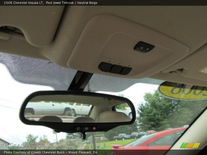Red Jewel Tintcoat / Neutral Beige 2008 Chevrolet Impala LT