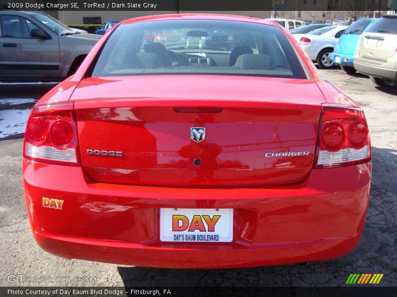 TorRed / Dark Slate Gray 2009 Dodge Charger SE
