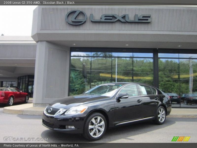 Obsidian Black / Black 2008 Lexus GS 350 AWD