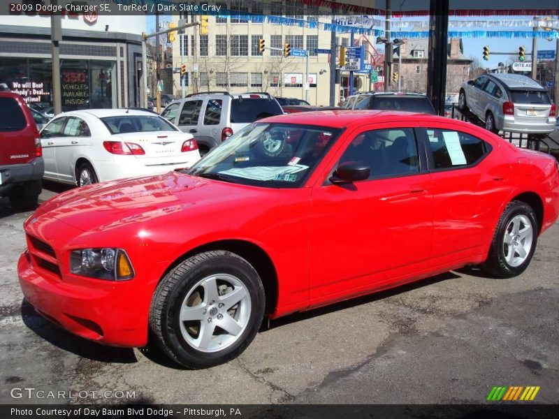 TorRed / Dark Slate Gray 2009 Dodge Charger SE