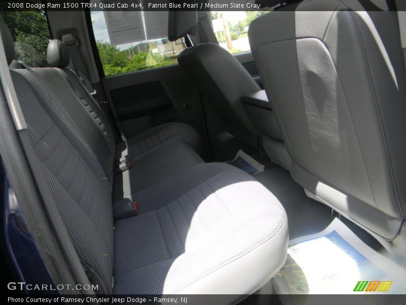 Patriot Blue Pearl / Medium Slate Gray 2008 Dodge Ram 1500 TRX4 Quad Cab 4x4