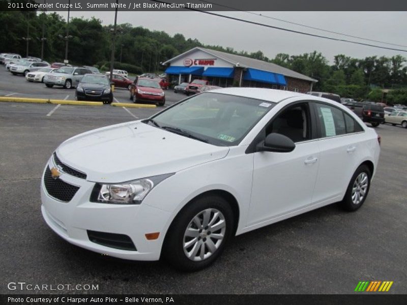 Summit White / Jet Black/Medium Titanium 2011 Chevrolet Cruze LS