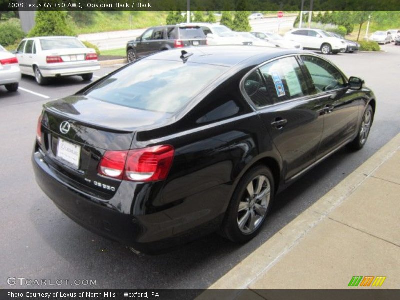 Obsidian Black / Black 2008 Lexus GS 350 AWD