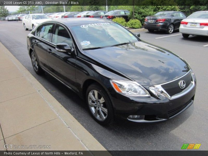 Obsidian Black / Black 2008 Lexus GS 350 AWD
