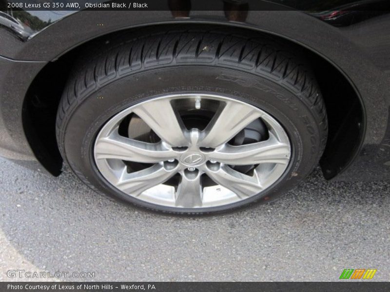 Obsidian Black / Black 2008 Lexus GS 350 AWD
