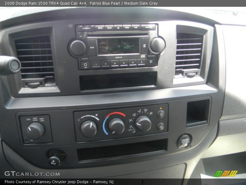 Patriot Blue Pearl / Medium Slate Gray 2008 Dodge Ram 1500 TRX4 Quad Cab 4x4