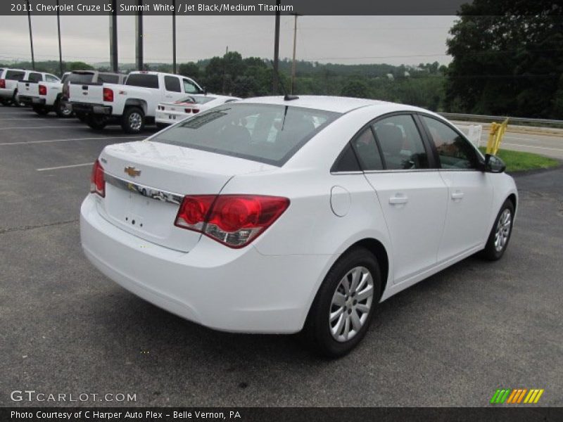 Summit White / Jet Black/Medium Titanium 2011 Chevrolet Cruze LS