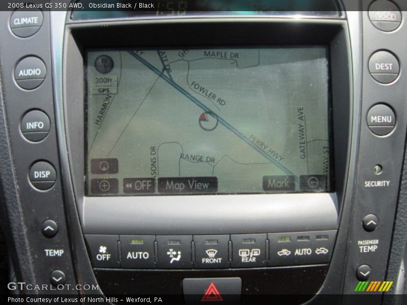 Obsidian Black / Black 2008 Lexus GS 350 AWD