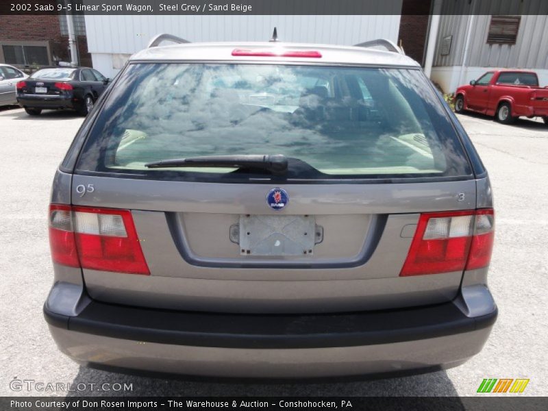 Steel Grey / Sand Beige 2002 Saab 9-5 Linear Sport Wagon