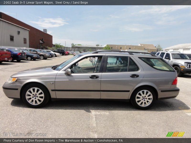 Steel Grey / Sand Beige 2002 Saab 9-5 Linear Sport Wagon