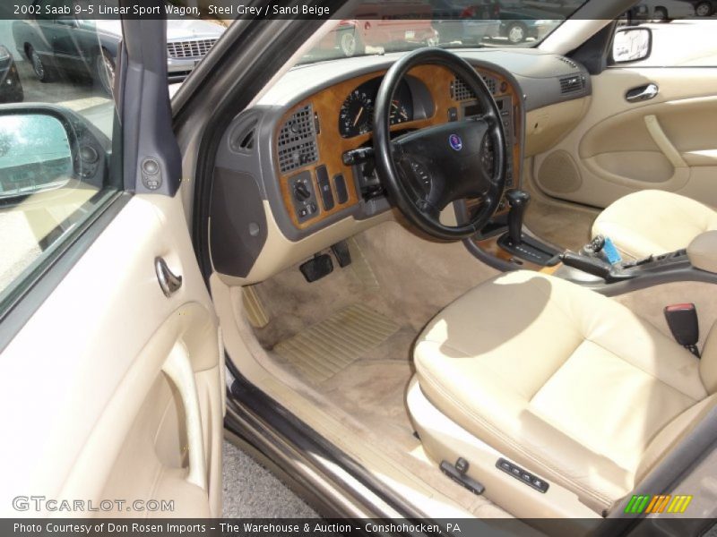  2002 9-5 Linear Sport Wagon Sand Beige Interior