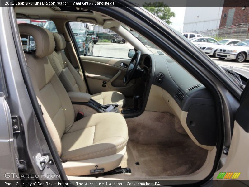 Steel Grey / Sand Beige 2002 Saab 9-5 Linear Sport Wagon