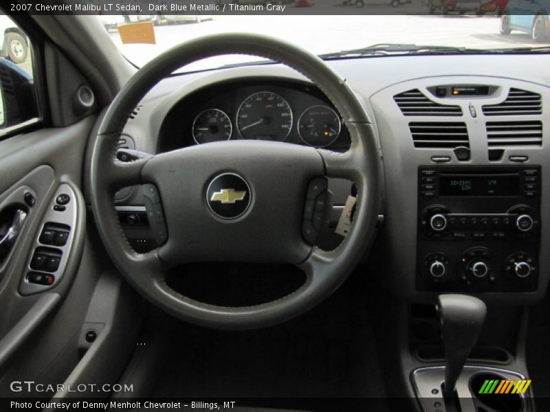 Dark Blue Metallic / Titanium Gray 2007 Chevrolet Malibu LT Sedan
