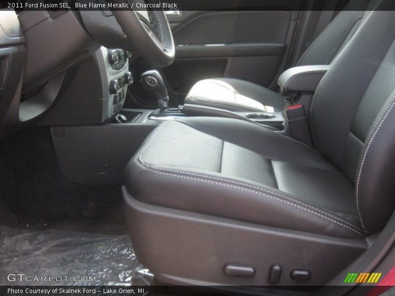 Blue Flame Metallic / Charcoal Black 2011 Ford Fusion SEL