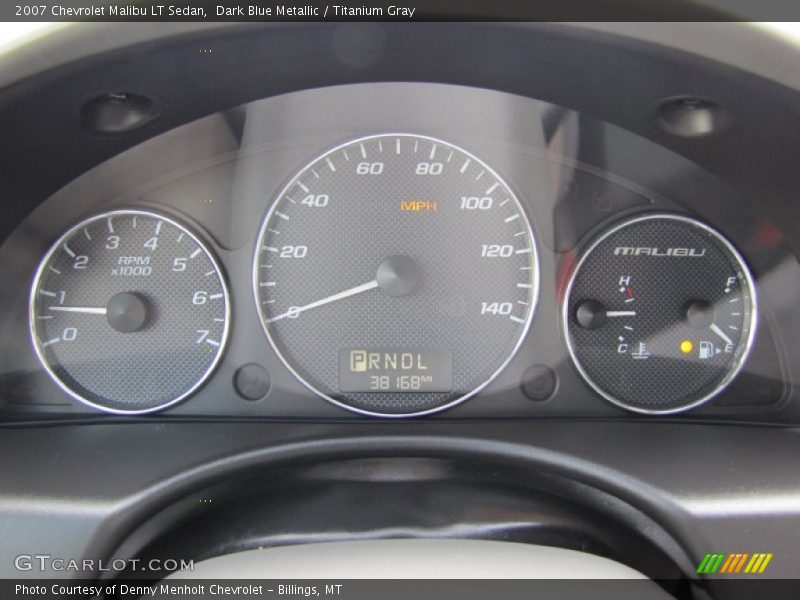 Dark Blue Metallic / Titanium Gray 2007 Chevrolet Malibu LT Sedan