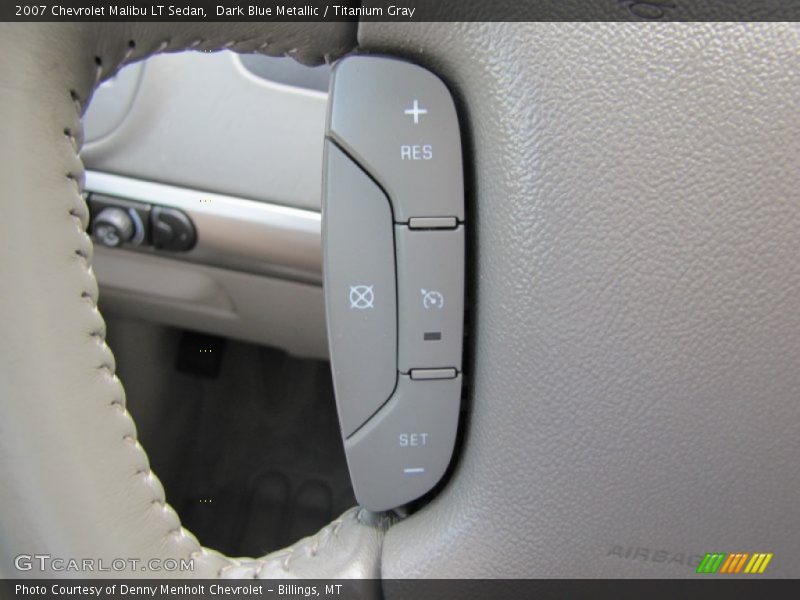 Dark Blue Metallic / Titanium Gray 2007 Chevrolet Malibu LT Sedan