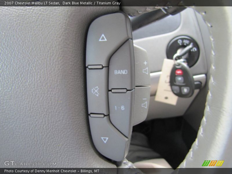 Dark Blue Metallic / Titanium Gray 2007 Chevrolet Malibu LT Sedan