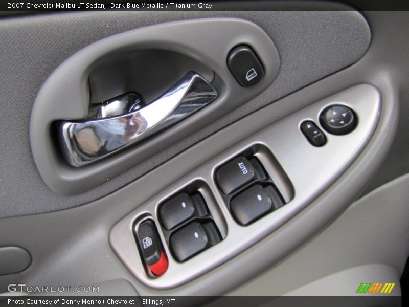 Dark Blue Metallic / Titanium Gray 2007 Chevrolet Malibu LT Sedan