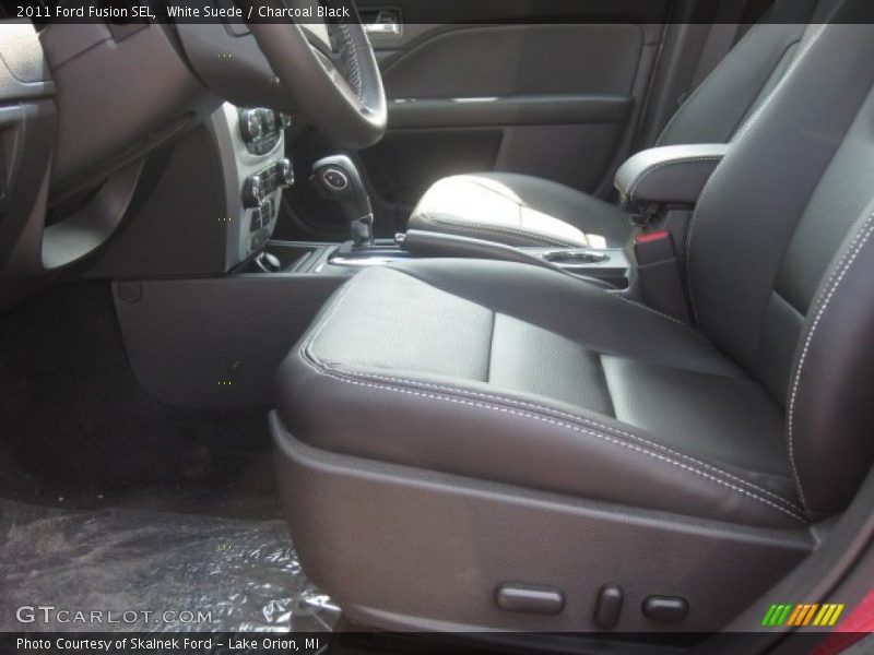 White Suede / Charcoal Black 2011 Ford Fusion SEL