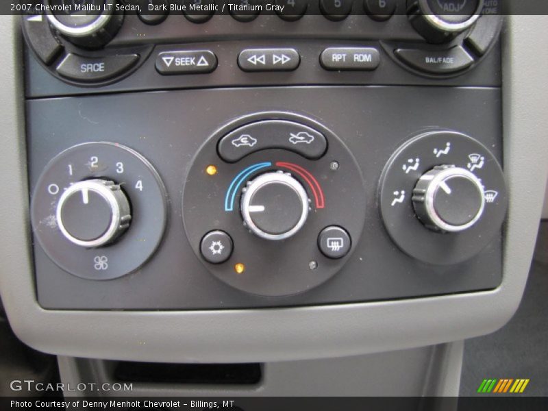Dark Blue Metallic / Titanium Gray 2007 Chevrolet Malibu LT Sedan