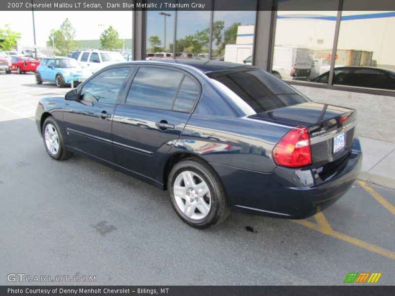 Dark Blue Metallic / Titanium Gray 2007 Chevrolet Malibu LT Sedan