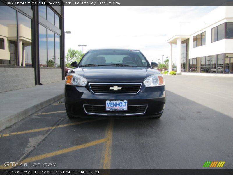 Dark Blue Metallic / Titanium Gray 2007 Chevrolet Malibu LT Sedan