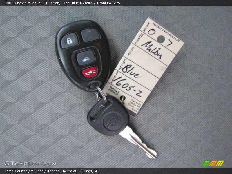 Dark Blue Metallic / Titanium Gray 2007 Chevrolet Malibu LT Sedan