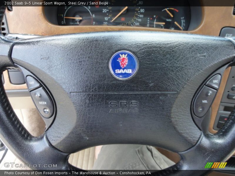 Steel Grey / Sand Beige 2002 Saab 9-5 Linear Sport Wagon