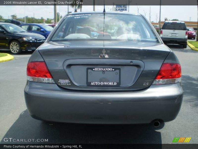 Graphite Gray Pearl / Gray 2006 Mitsubishi Lancer ES