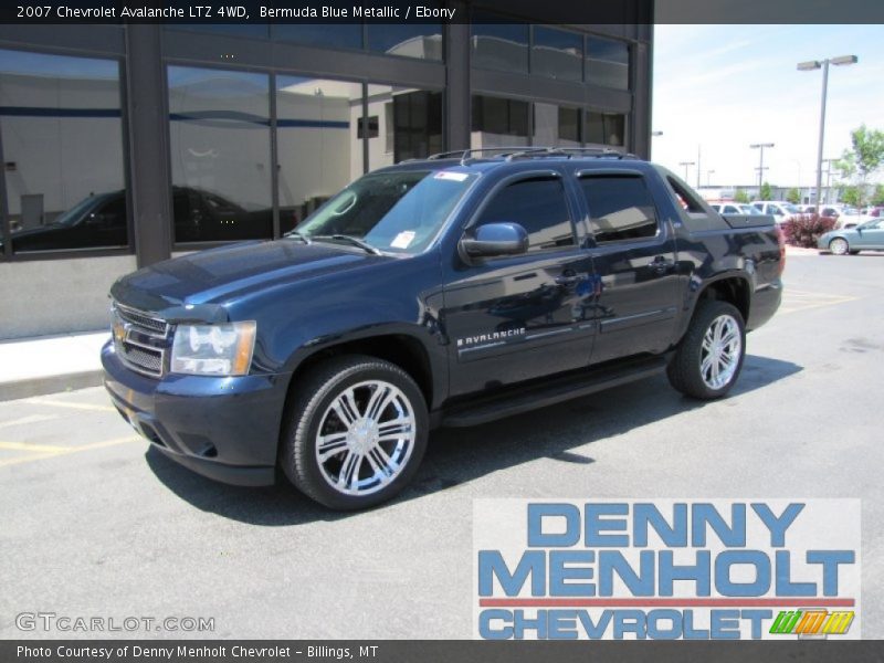 Bermuda Blue Metallic / Ebony 2007 Chevrolet Avalanche LTZ 4WD