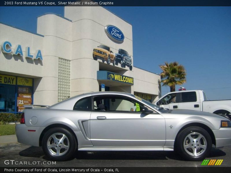 Silver Metallic / Medium Graphite 2003 Ford Mustang V6 Coupe
