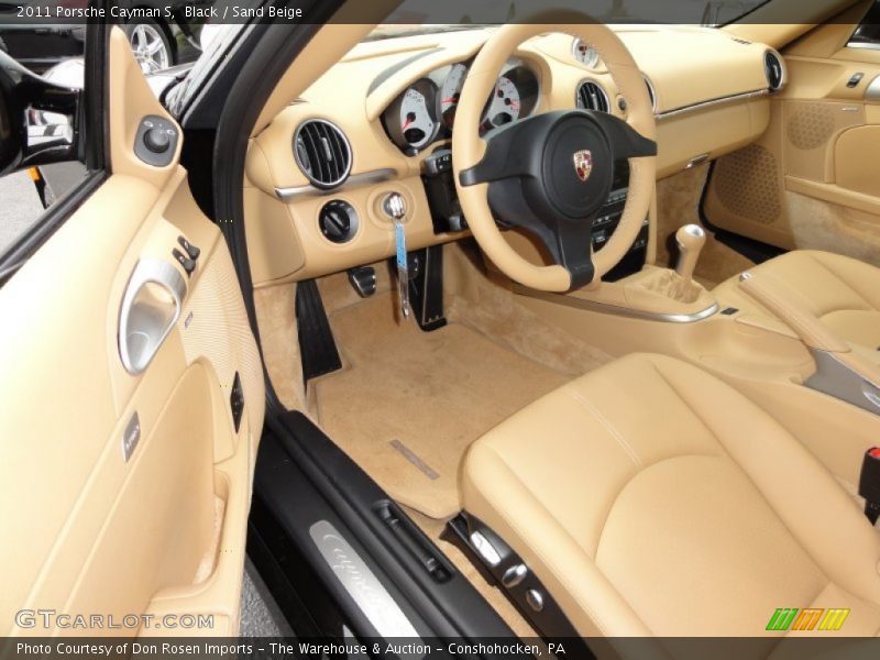 Black / Sand Beige 2011 Porsche Cayman S