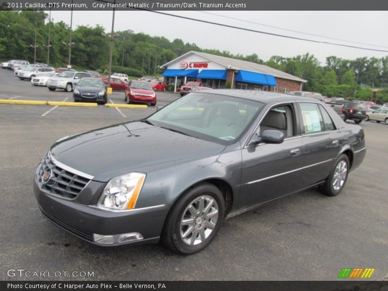 Gray Flannel Metallic / Titanium/Dark Titanium Accents 2011 Cadillac DTS Premium