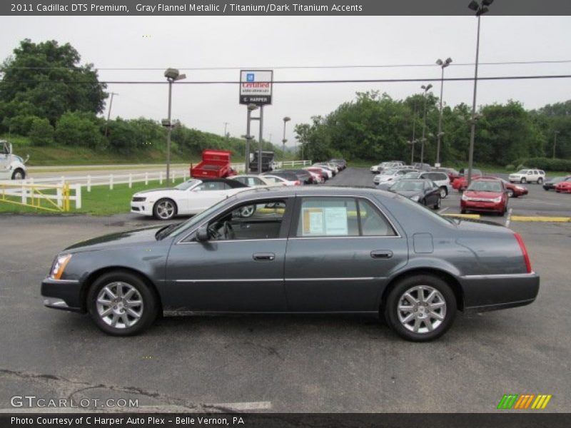 Gray Flannel Metallic / Titanium/Dark Titanium Accents 2011 Cadillac DTS Premium