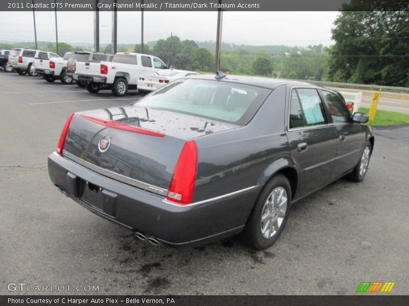 Gray Flannel Metallic / Titanium/Dark Titanium Accents 2011 Cadillac DTS Premium