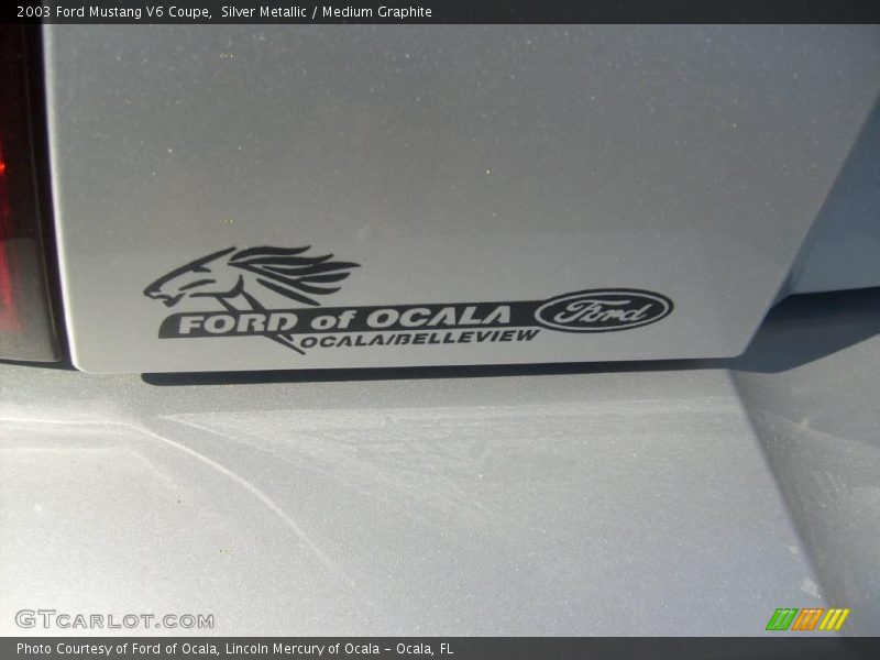 Silver Metallic / Medium Graphite 2003 Ford Mustang V6 Coupe