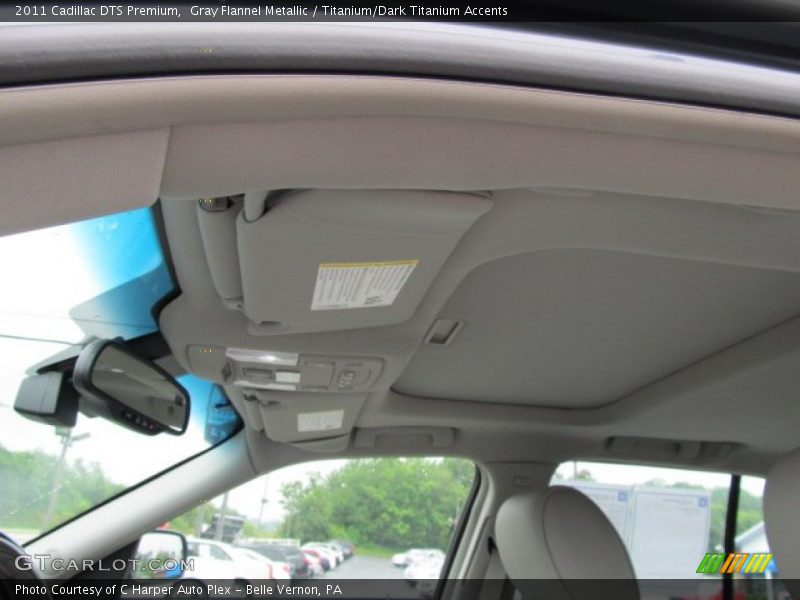 Gray Flannel Metallic / Titanium/Dark Titanium Accents 2011 Cadillac DTS Premium