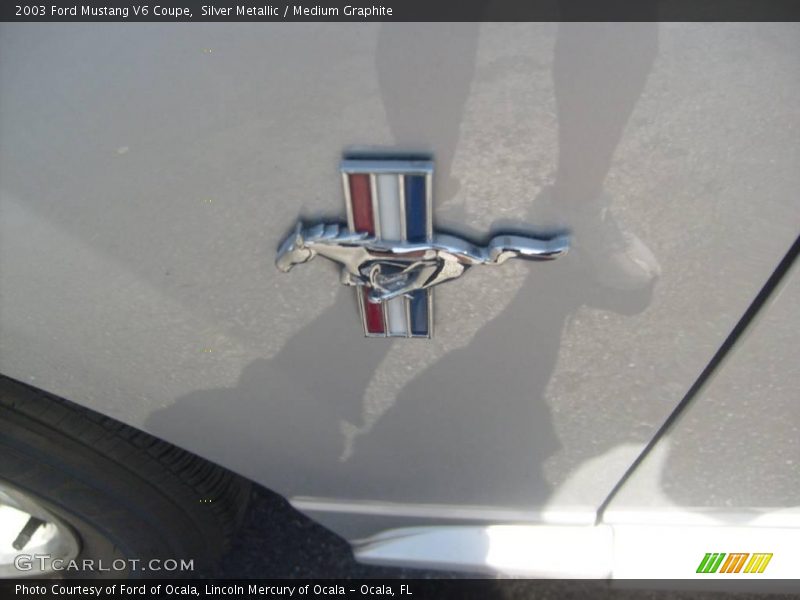 Silver Metallic / Medium Graphite 2003 Ford Mustang V6 Coupe