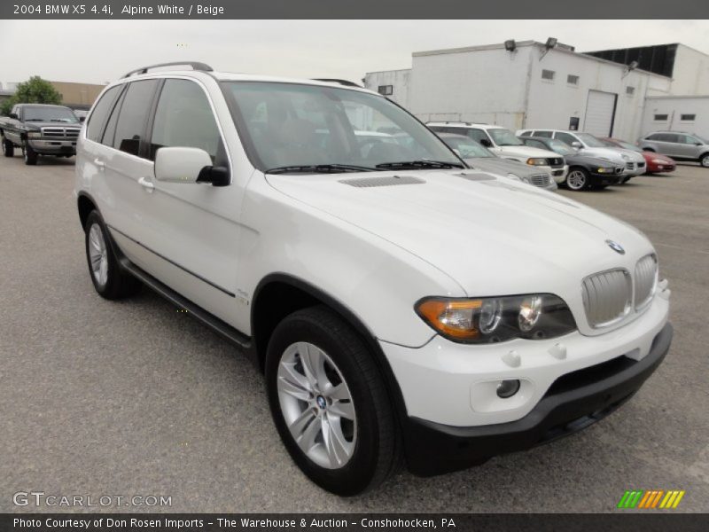 Alpine White / Beige 2004 BMW X5 4.4i