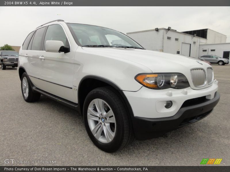 Alpine White / Beige 2004 BMW X5 4.4i