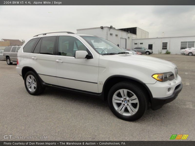 Alpine White / Beige 2004 BMW X5 4.4i