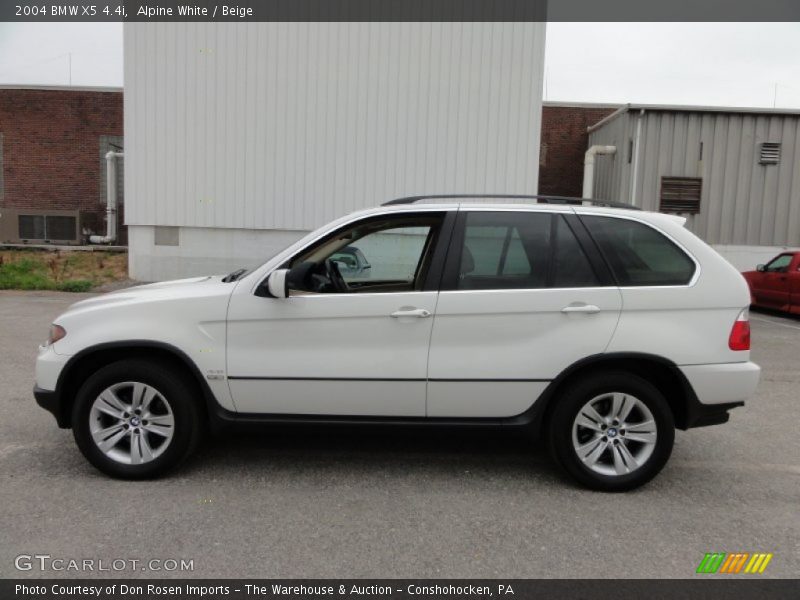 Alpine White / Beige 2004 BMW X5 4.4i