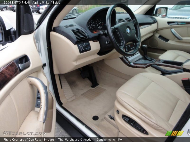 Alpine White / Beige 2004 BMW X5 4.4i