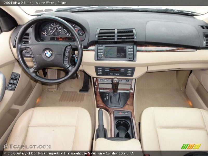 Alpine White / Beige 2004 BMW X5 4.4i