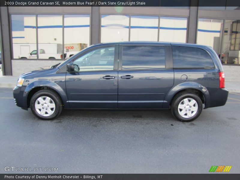 Modern Blue Pearl / Dark Slate Gray/Light Shale 2009 Dodge Grand Caravan SE