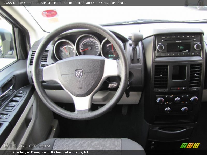 Modern Blue Pearl / Dark Slate Gray/Light Shale 2009 Dodge Grand Caravan SE