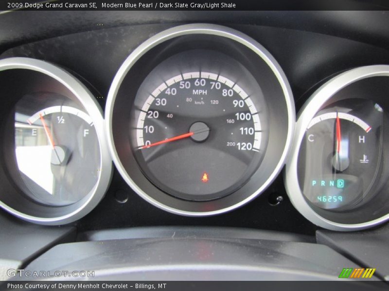 Modern Blue Pearl / Dark Slate Gray/Light Shale 2009 Dodge Grand Caravan SE