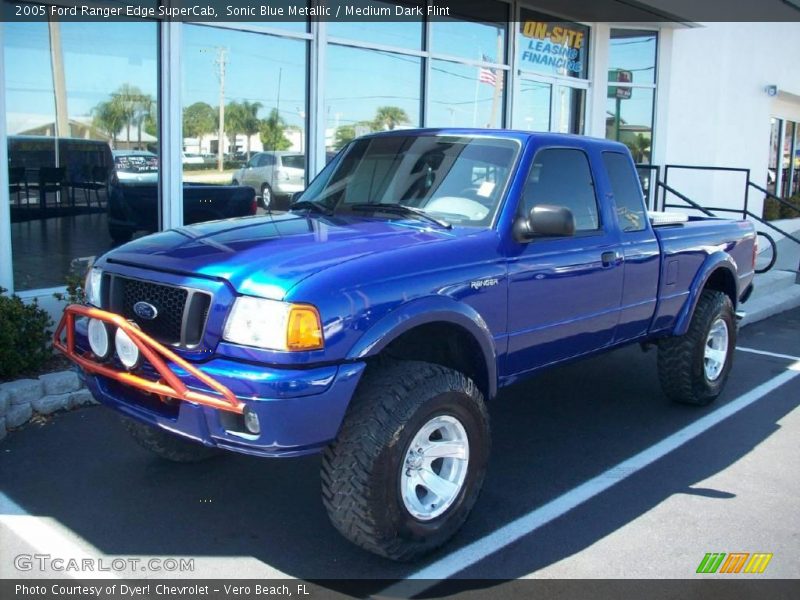 Sonic Blue Metallic / Medium Dark Flint 2005 Ford Ranger Edge SuperCab